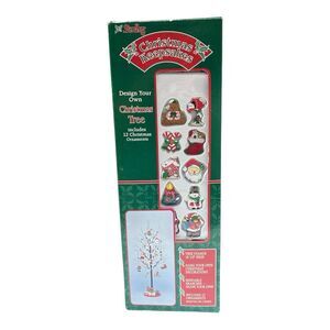 Vintage Sterling Design Your Own Mini Christmas Holiday Tree 12 ornaments Decor